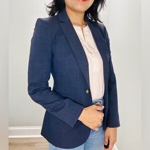 Banana Republic 00P Stretch Blazer in Dark Blue